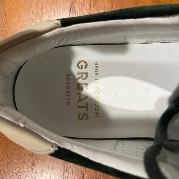 GREATS Sneakers ~ Men's Royale 2.0 Lace Up ~ Hunter Green Suede ~ Size 7 - Picture 7 of 8